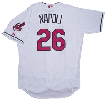 2016 Mike Napoli Game Used Cleveland Indians Mothers Day Jersey (MLB Authenticated)